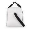 Sac de sport et de voyage en R-PET 600D, 48 x 25 x 28 cm, 30 litres Blanc-Noir