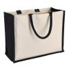 Jute-Cotton Sac fourre-tout OEKO-TEX® 42,5 x 19 x 32cm 320g/m² Noir | sans marquage | non disponible | non disponible
