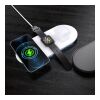 Chargeur sans fil rapide 3-en-1 15W téléphones / Apple Watch / AirPod Blanc | sans marquage | non disponible | non disponible