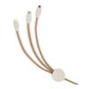 FSC cork 3 in 1 PD charging & data cable Nature | sans marquage | non disponible | non disponible | non disponible