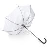 Verdure 190T Pongee 23" Parapluie à crochet coupe-vent Ouverture automatique Blanc
