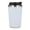 Thermos à café à emporter en acier inoxydable recyclé, 400 ml Blanc | sans marquage | non disponible | non disponible