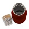 Bouteille isotherme avec couvercle en bambou 500ml Rouge foncé | sans marquage | non disponible | non disponible | non disponible