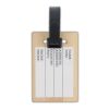 Etiquette de bagage en bambou Nature | sans marquage | non disponible | non disponible | non disponible