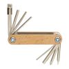 Outil multifonctions avec clé Allen en bois FSC® marron | sans marquage | non disponible | non disponible