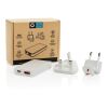 Chargeur plat 65W GAN avec connecteurs universels Fluxo RCS blanc