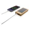 Batterie de secours solaire 10.000mAh en bambou Sunwick marron | sans marquage | non disponible | non disponible