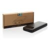 Powerbank 10.000mAh en plastique RCS avec câbles Turbopack noir | sans marquage | non disponible | non disponible