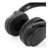 Casque sans fil pliable en plastique recyclé RCS Elite noir | sans marquage | non disponible | non disponible