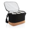 Sac isotherme double ton avec finition liège noir | sans marquage | non disponible | non disponible | non disponible