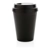 Mug en PP recyclable à double paroi 300ml noir | sans marquage | non disponible | non disponible