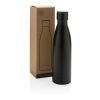Bouteille iso couleur pleine en acier inoxydable recyclé RCS noir | sans marquage | non disponible | non disponible | non disponible