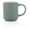 Mug en céramique empilable vert | sans marquage | non disponible | non disponible