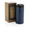 Mug Metro en acier inoxydable recyclé RCS bleu | sans marquage | non disponible | non disponible
