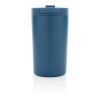 Mug 300ml isotherme et étanche en acier recyclé RCS bleu | sans marquage | non disponible | non disponible