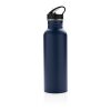 Bouteille de sport en acier inoxydable avec paille - 710 ml blue marin | sans marquage | non disponible | non disponible | non disponible