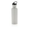 Bouteille de sport en acier inoxydable avec paille - 710 ml gris | sans marquage | non disponible | non disponible | non disponible