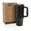 Mug 900ml étanche en acier inoxydable recyclé RCS Embrace noir | sans marquage | non disponible | non disponible