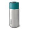 Mug de voyage 340ml étanche en acier inoxydable Black+Blum turquoise | sans marquage | non disponible | non disponible