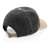 Casquette bicolore BEAU AWARE™ lavée à 6 panneaux en sergé d noir | sans marquage | non disponible | non disponible | non disponible
