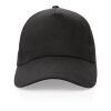 Casquette 5 panneaux en coton recyclé 280gr IMPACT noir | sans marquage | non disponible | non disponible | non disponible