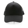 Casquette de routier 5 panneaux coton recyclé Impact AWARE™ noir | sans marquage | non disponible | non disponible | non disponible
