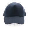 Casquette de routier 5 panneaux coton recyclé Impact AWARE™ bleu marine | sans marquage | non disponible | non disponible | non disponible