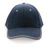 Casquette contraste 6 panneaux coton recyclé Impact AWARE™ bleu marine | sans marquage | non disponible | non disponible | non disponible