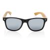 Lunettes de soleil en bambou FSC® et plastique recyclé RCS noir | sans marquage | non disponible | non disponible