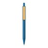 Stylo en ABS recyclé GRS avec clip en bambou bleu | sans marquage | non disponible | non disponible