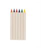 Set de 6 crayons de couleur GRS Infinity Micki blanc | sans marquage