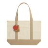 Sac cabas 350gsm en coton recyclé AWARE™ SHOP LOCAL blanc