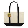 Sac cabas 350gsm en coton recyclé AWARE™ SHOP LOCAL noir
