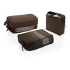 Lot de cubes de rangement en nylon recyclé RCS KENTO URBAN marron