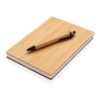Set carnet de notes A5 et stylo en bambou marron | sans marquage | non disponible | non disponible