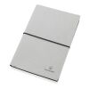 Carnet de notes A5 en cuir recyclé gris clair | sans marquage | non disponible | non disponible