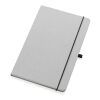 Carnet A5 à couverture rigide en cuir recyclé gris clair | sans marquage | non disponible | non disponible