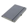 Carnet A5 à couverture rigide en cuir recyclé gris | sans marquage | non disponible | non disponible