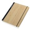Carnet de notes A5 en bambou Scribe noir | sans marquage | non disponible | non disponible