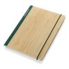Carnet de notes A5 en bambou Scribe vert | sans marquage | non disponible | non disponible