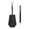 Set porte-clés et stylo en PU recyclé RCS Swiss Peak Tula noir | sans marquage | non disponible | non disponible