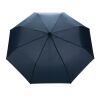 Mini parapluie 20.5" rPET 190T poignée bambou Impact AWARE™ bleu marine | sans marquage | non disponible | non disponible
