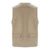 Gilet de travail multi-poches à col en V Venera de 200&nbsp;g/m2 Standard | Dark Sand | 3XL | sans marquage | non disponible | non disponible | non disponible