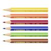 STABILO Trio short Set de 6 crayons de couleur sans marquage