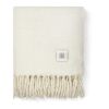 VINGA Plaid en laine mélangée Saletto blanc-beige | sans marquage | non disponible | non disponible | non disponible
