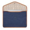 VINGA Bosler Housse ordinateur 16" en toile recyclée GRS bleu marin | sans marquage | non disponible | non disponible