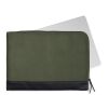 VINGA Pochette ordinateur 16" en polyester RCS Marlow vert-noir