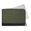 VINGA Pochette ordinateur 14" en polyester RCS Marlow vert-noir | sans marquage | non disponible | non disponible