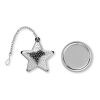Infuseur de thé étoile argent mate | sans marquage | non disponible | non disponible