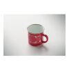 Mug de Noël en émail 300ml rouge